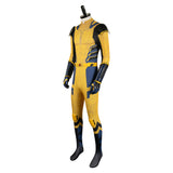 Deadpool 3 Wolverine Yellow Printed Combat Jumpsuit Cosplay Costume Outfits Halloween Carnival Suit