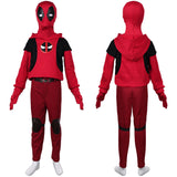 Deadpool & Wolverine Deadpool Corps Deadpool Variants Kidpool Red Set Kids Children Cosplay Costume Outfits