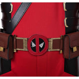 Deadpool Wade Wilson Kids Red Set Cosplay Costume Outfits Halloween Carnival Suit
