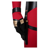 Deadpool Wade Wilson Red Combat Jumpsuit Cosplay Costume Outfits Halloween Carnival Suit