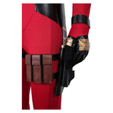 Deadpool Wade Wilson Red Combat Jumpsuit Cosplay Costume Outfits Halloween Carnival Suit