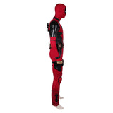 Deadpool Wade Wilson Red Combat Jumpsuit Cosplay Costume Outfits Halloween Carnival Suit