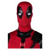 Deadpool Wade Wilson Red Combat Jumpsuit Cosplay Costume Outfits Halloween Carnival Suit