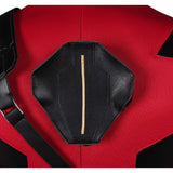 Deadpool Wade Wilson Red Combat Jumpsuit Cosplay Costume Outfits Halloween Carnival Suit