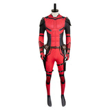 Deadpool 3 Wade Wilson Red Printed Combat Jumpsuit Cosplay Costume Outfits