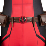 Deadpool Wade Wilson Red Combat Suit Cosplay Costume Outfits