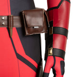 Deadpool Wade Wilson Red Combat Suit Cosplay Costume Outfits