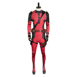 Deadpool 3 Wade Wilson Red Printed Jumpsuit Cosplay Costume Outfits