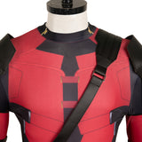 Deadpool Wade Wilson Red Printed Jumpsuit Cosplay Costume Outfits