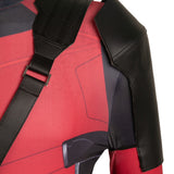 Deadpool Wade Wilson Red Printed Jumpsuit Cosplay Costume Outfits