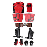 Deadpool&Wolverine Deadpool Variants Lady Deadpool Cosplay Red Jumpsuit Costume Outfits Halloween Carnival Suit