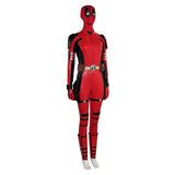 Deadpool&Wolverine Deadpool Variants Lady Deadpool Cosplay Red Jumpsuit Costume Outfits Halloween Carnival Suit