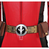 Deadpool&Wolverine Deadpool Variants Lady Deadpool Cosplay Red Jumpsuit Costume Outfits Halloween Carnival Suit