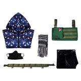 Delta Force Hackclaw Green Outfit Cosplay Costume Halloween Carnival Party Suit