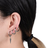 Kpop Demon Hunters Mystery Cosplay Unisex Silver Earrings Halloween Carnival Party Props Accessories