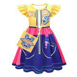 Kpop Demon Hunters Kids Costume Rumi Cosplay Yellow Dress For Children Girls Female Halloween Carnival Suit