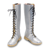 Kpop Demon Hunters Rumi Cosplay Silver Shoe Female Boots Halloween Carnival Party Props Accessories
