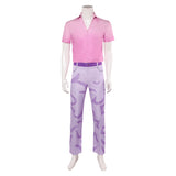 Kpop Demon Hunters Costume Abby Cosplay Pink Suit For Adult Man Halloween Carnival Suit
