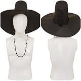 Kpop Demon Hunters Jinu Cosplay Black Beaded Chain Hat For Adult Man Female Unisex Halloween Carnival Suit