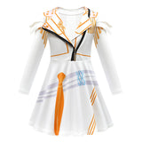 Demon Hunters Mira Kids Cosplay Costume Halloween Carnival Party Suit