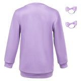 Demon Hunters Mira Purple Kids Cosplay Costume Halloween Carnival Party Suit   
