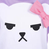 Demon Hunters Mira Purple Kids Cosplay Costume Halloween Carnival Party Suit   