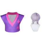 K-Pop:Demon Hunters Mystery Purple Cosplay Costume For Adult Man Halloween Carnival Party Suit