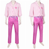 Kpop Demon Hunters Costume Romance Cosplay Pink Suit For Adult Man Halloween Carnival Suit