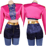 Demon Hunters Rumi Pink Cosplay Costume For Adult Female Halloween Carnival Party Suit 