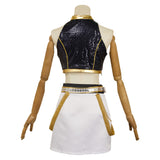 Demon Hunters Zoey Cosplay Black Strapless Top For Adult Female Halloween Carnival Party Suit