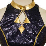 Demon Hunters Zoey Cosplay Black Strapless Top For Adult Female Halloween Carnival Party Suit