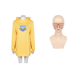 Kpop Demon Hunters Costume Zoey Cosplay Yellow Hoodie For Adult Female Halloween Carnival Suit