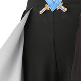 Descendants Chloe Charming Kids Children Black and Blue Dress Cosplay Costume Halloween Carnival Party Suit