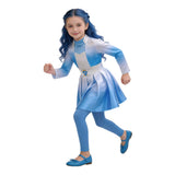 Descendants Evie Kids Children Blue Dress Cosplay Costume Halloween Carnival Party Suit
