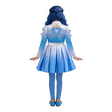 Descendants Evie Kids Children Blue Dress Cosplay Costume Halloween Carnival Party Suit