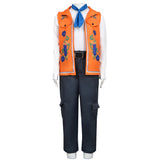 Descendants Luis Madrigal Cosplay Kids Children Orange Outfit Cosplay Costume Halloween Carnival Party Suit