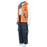 Descendants Luis Madrigal Cosplay Kids Children Orange Outfit Cosplay Costume Halloween Carnival Party Suit