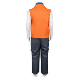 Descendants Luis Madrigal Cosplay Kids Children Orange Outfit Cosplay Costume Halloween Carnival Party Suit