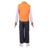 Descendants Luis Madrigal Kids Children Orange Outfit Cosplay Costume Halloween Carnival Party Suit