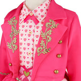 Descendants Pink Kids Children Pink Dress Cosplay Costume Halloween Carnival Party Suit