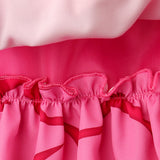 Descendants Pink Kids Children Pink Dress Cosplay Costume Halloween Carnival Party Suit