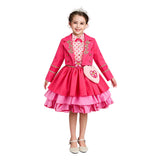 Descendants Pink Kids Children Pink Dress Cosplay Costume Halloween Carnival Party Suit