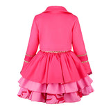 Descendants Pink Kids Children Pink Dress Cosplay Costume Halloween Carnival Party Suit