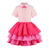 Descendants Pink Kids Children Pink Dress Cosplay Costume Halloween Carnival Party Suit