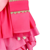 Descendants Pink Kids Children Pink Dress Cosplay Costume Halloween Carnival Party Suit