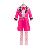 Descendants Pink Kids Children Pink Pantsuit Cosplay Costume Halloween Carnival Party Suit
