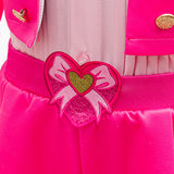 Descendants Pink Kids Children Pink Pantsuit Cosplay Costume Halloween Carnival Party Suit
