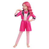 Descendants Pink Kids Children Pink Shorts Set Cosplay Costume Halloween Carnival Party Suit
