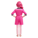 Descendants Pink Kids Children Pink Shorts Set Cosplay Costume Halloween Carnival Party Suit