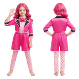 Descendants Pink Kids Children Pink Shorts Set Cosplay Costume Halloween Carnival Party Suit